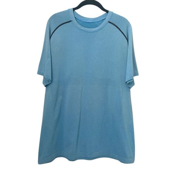 Lululemon Blue Men’s Short Sleeve Tee Size XL - Picture 1 of 5